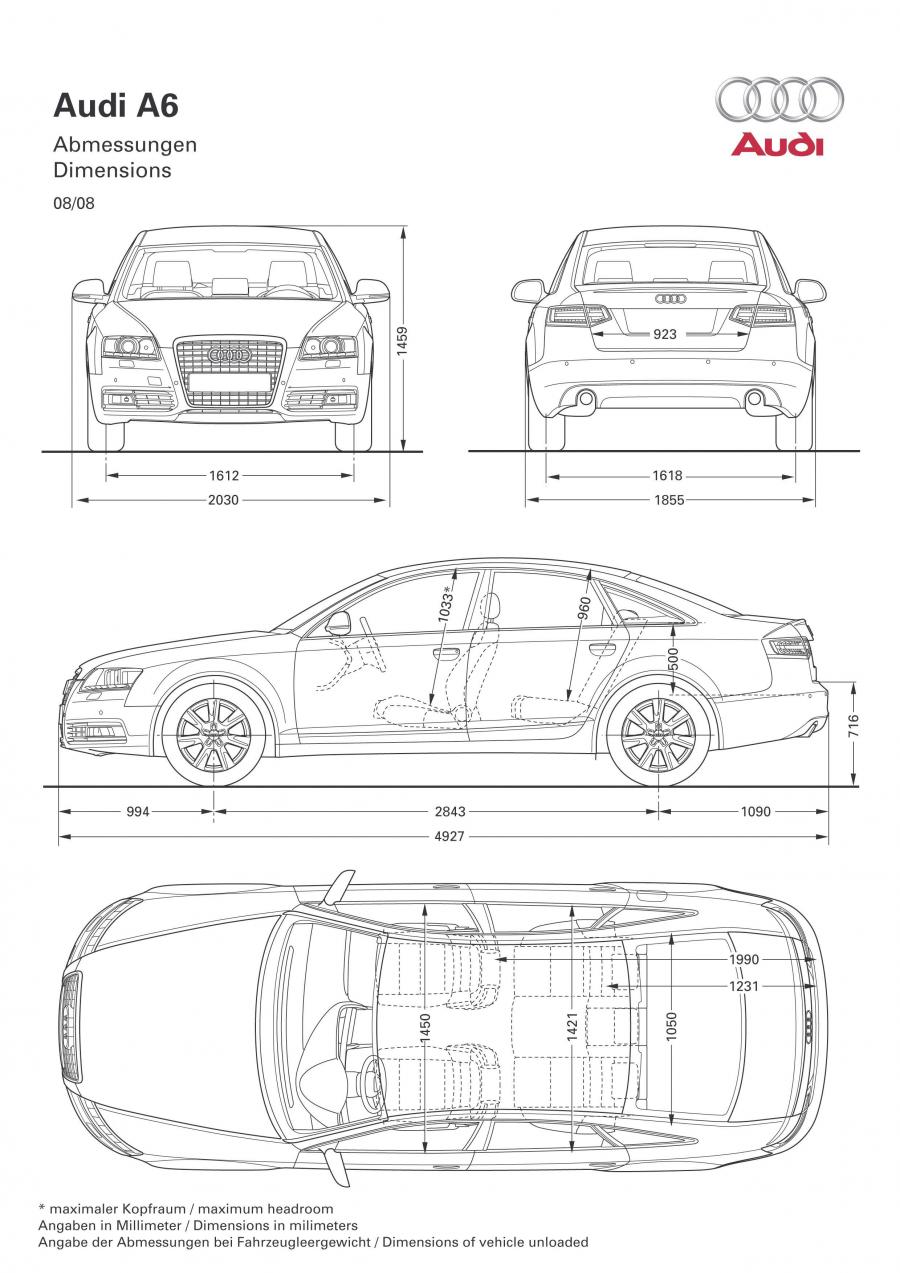 Схема Audi A6 3.0T Quattro S-Line Sedan (4F, C6) 2008 года  (фото 19 из 31)
